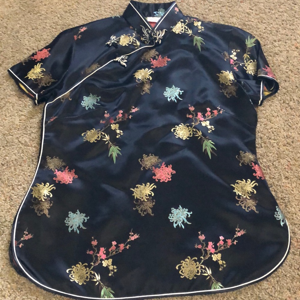 Chinese shirt top blouse size 36